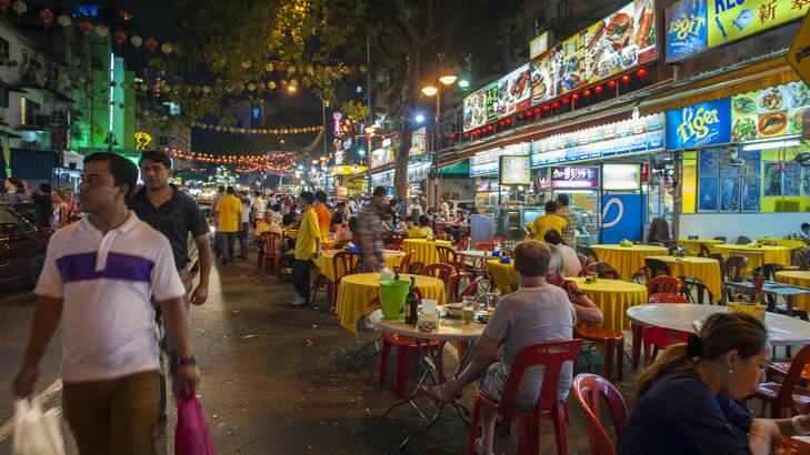 Street food night market on Jalan Alor in Kuala Lumpur. Photo: Leisa Tyler