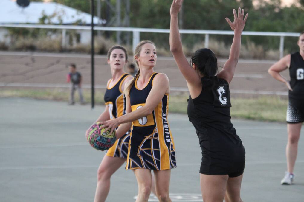 LEADING THE WAY: Matariki's Liz McComb was dominant in the middle of the court. -Picture: KEAGAN RYAN/7498