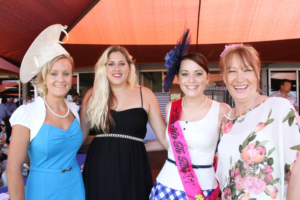 FINE    FILLIES: Jacqui Southam, Kirby Reinke, Lacey Atkinson and Michelle Hobbs-Taylor.