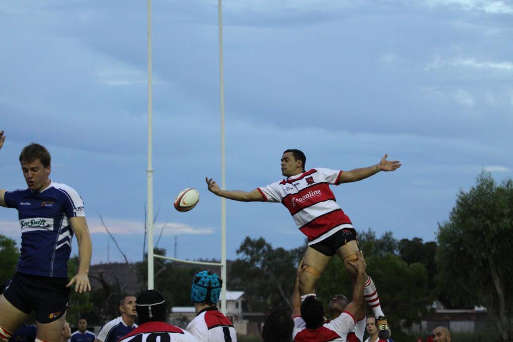 CRUCIAL: Lineouts were Mount Isa's downfall on Saturday night, constantly turning the ball over.