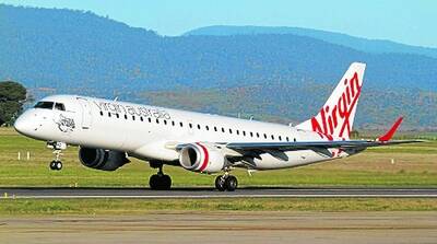 LIFT OFF: The Embraer E190 jet which will be flying the Mount Isa to Brisbane route from next month. - zz