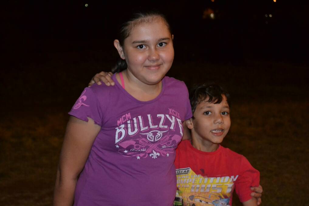 YOUNG: Jade Mahoney, 10 and Jarrod Mahoney, 7 were some of the youngest bowlers on the night.