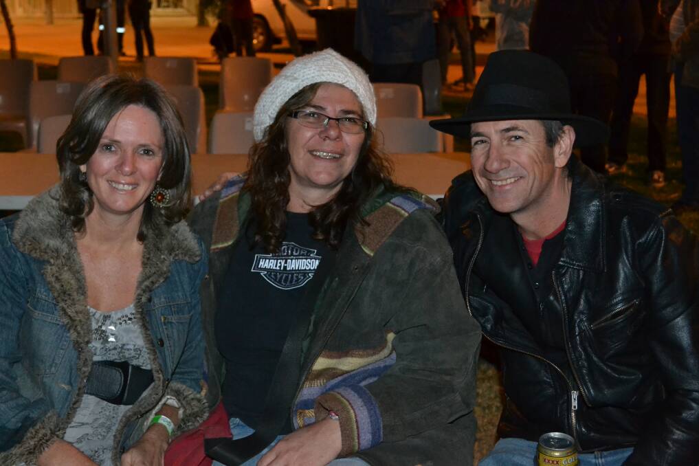 MUSIC ENTHUSIASTS: Wendy Campbell, Sally Pryor and Greg Poppell.