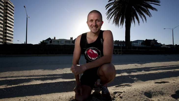 Marathon runner Tristan Miller has signed on to the brisbanetimes.com.au City2South. Photo: Chris Hopkins