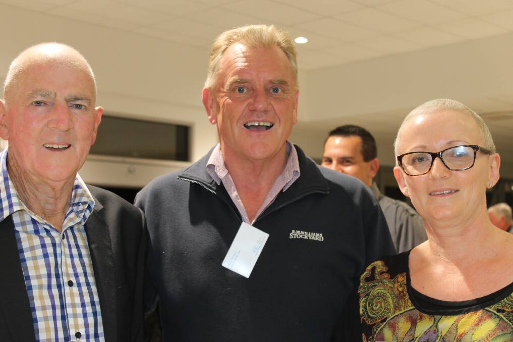 SMILE: Bill Glass, Peter Baldwin and Jane Richards helped celebrate the opening of the new dealership.