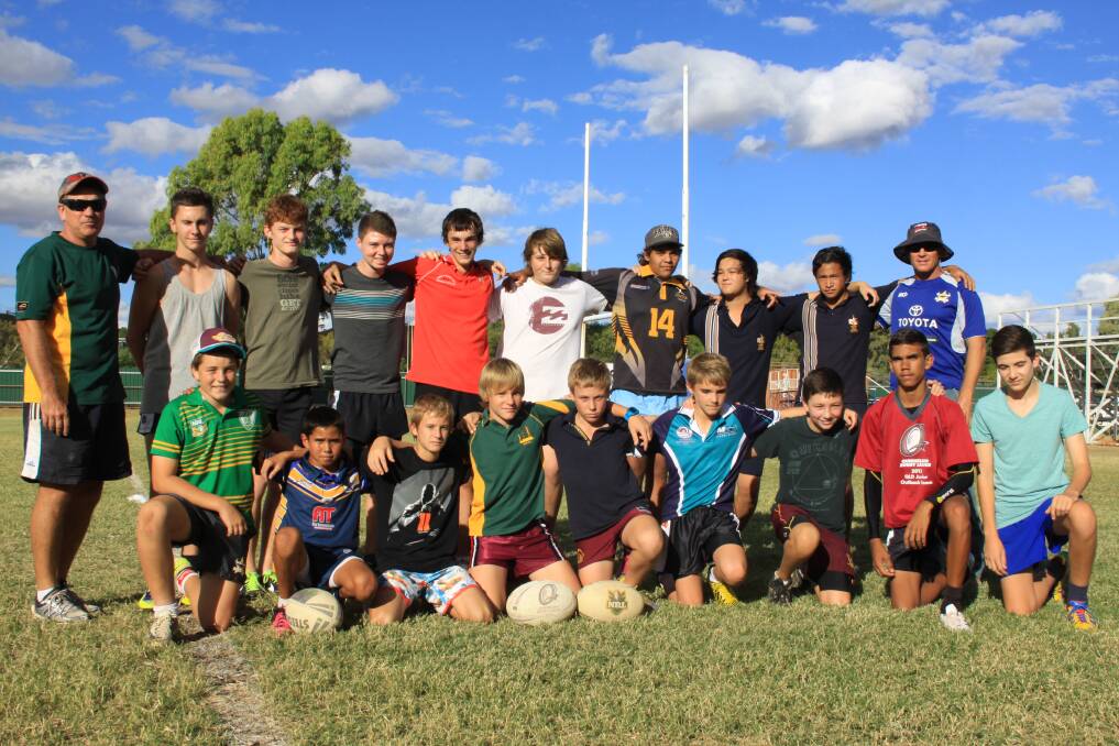The Northern Outback rugby league team held their first training session at Alec Inch Oval yesterday. Picture:KEAGAN RYAN/7432