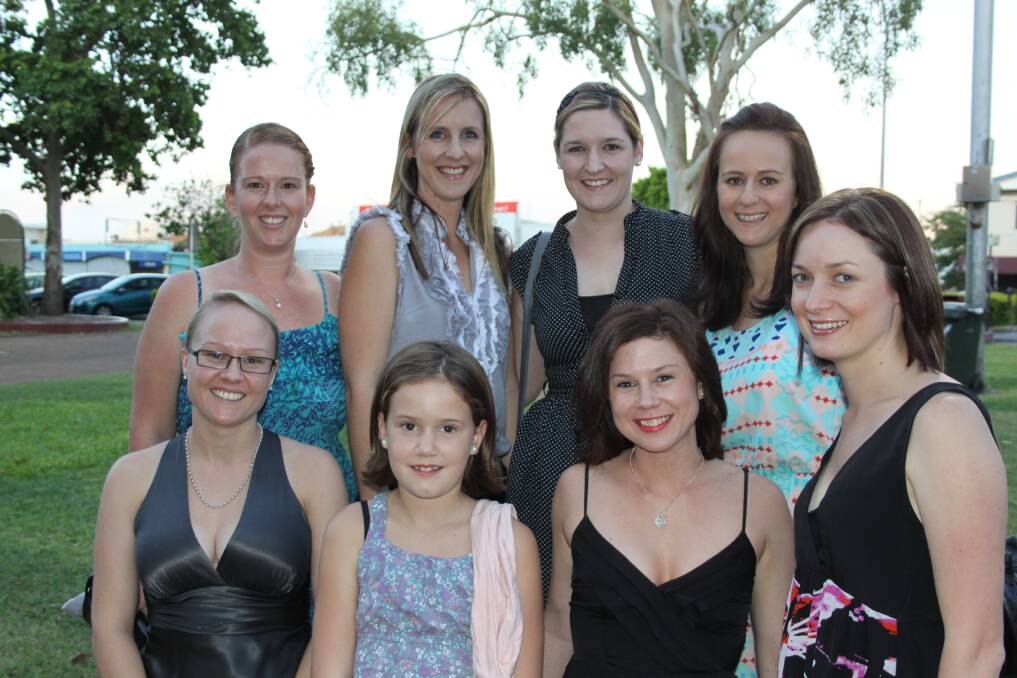 DANCE FANS: Front row, from left, Lauran Folles, Jorja Bell, 9, Natalie Griffith and Glenys Smith. Back row, from left, Kelly Thorburn, Kathryn Mawhinney, Georgia Masters and Karmen Vicary.