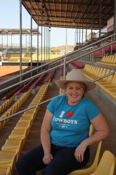 READY FOR WORK: New Mount Isa Rotary Rodeo manager Donna Kuskopf in the familiar surrounds of Buchanan Park. - Picture: EMMA KENNEDY.