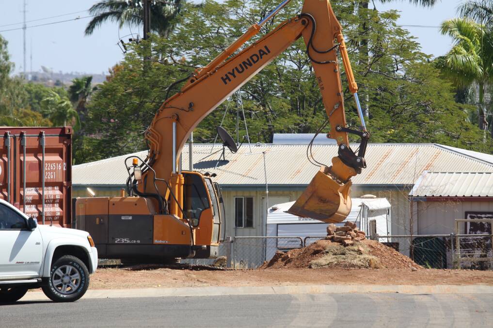 KEEP DIGGING: The driver of this brand new Hyundai excavator is believed to be Maladen (Michael) Kljaic, the boss of collapsed building company MKM, and behind the current building company H.I.C. International. /5554