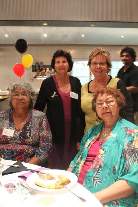 COLOURFUL: (back) Edna Trindle, Noela Baigrie, (front) Mona Phillips and Mary Cotterell enjoyed a day out together.