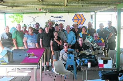 FITTED GROUP: A strong contingent of 28 clay target shooters turned out at last weekend's gun fitting and coaching event at Cloncurry Gun Club. - zz