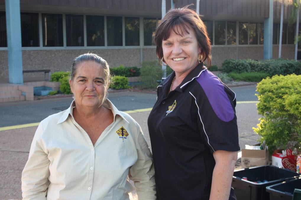CATERERS: Cooking up a storm were Sheree Teague, left and Megan McKay.