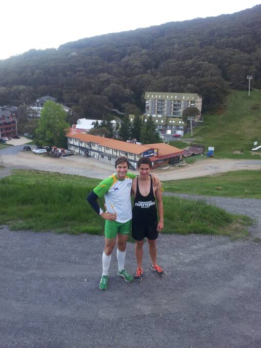 SPECIALISED TRAINING: Cam Clayton and Tom Cook visited Melbourne for altitude training.