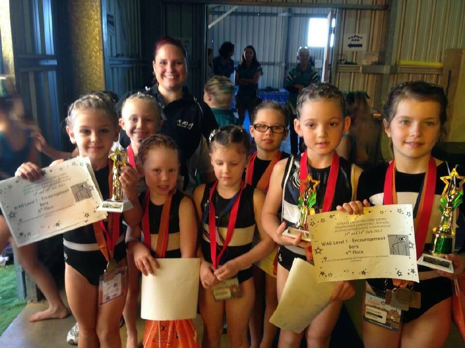 SUCCESS: The North West Gymnastics club and their awards.