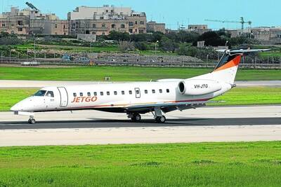 UP AND AWAY: Airline charter company Jetgo will begin servicing the North West next week. -zz