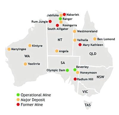IT S THERE: Valhalla and Westmoreland uranium mines just to the north west of Mount Isa.