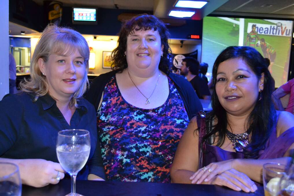 BEST FRIENDS: Leanne Kumsing, Maria Maatta and Desna Boccalatte enjoy a ladies night out.