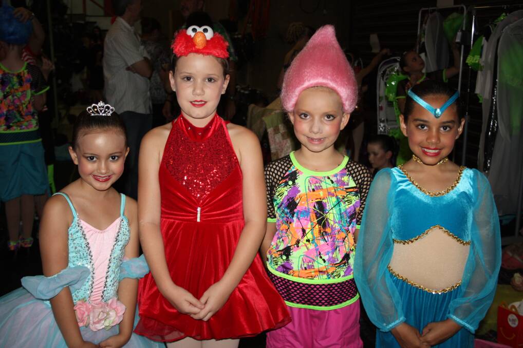 PERFORMERS: Ready to wow the crowd are, from left, Amie Pemble, Jorja Bell, Amy Kuhne and Alina Dempsey, 9.