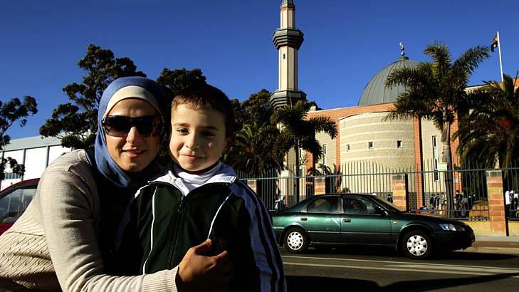 Dianne and her son Mustafa, 6, moved from Queensland so Mustafa could attend the school.
