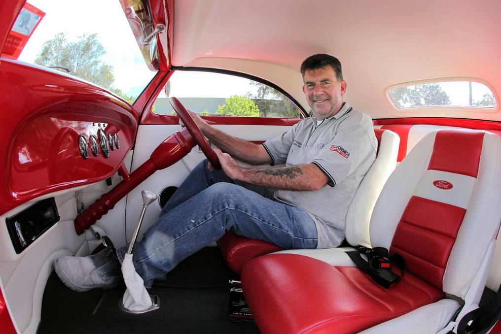Wodonga’s Noel Pearce will be among enthusiasts showing off cars at Bright’s iconic Rod Run. Picture: DAVID THORPE