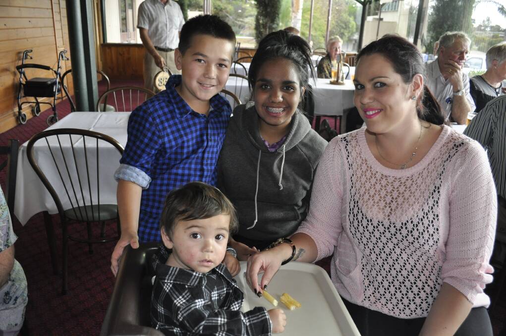 Murray Bridge’s Ajay and Trae Nguyen share Mother’s Day lunch with Malika and Renee Coulthard at Dundees Hotel.