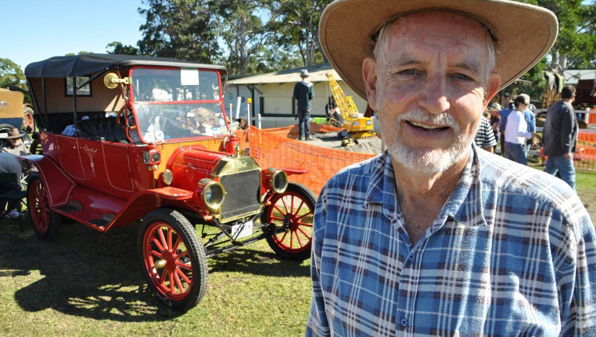Port Macquarie's Laurie McGrath, with his 1914 Model T was a prize addition to the vintage truck and machinery show at the showground on the weekend. Photo: The Wauchope Gazette.