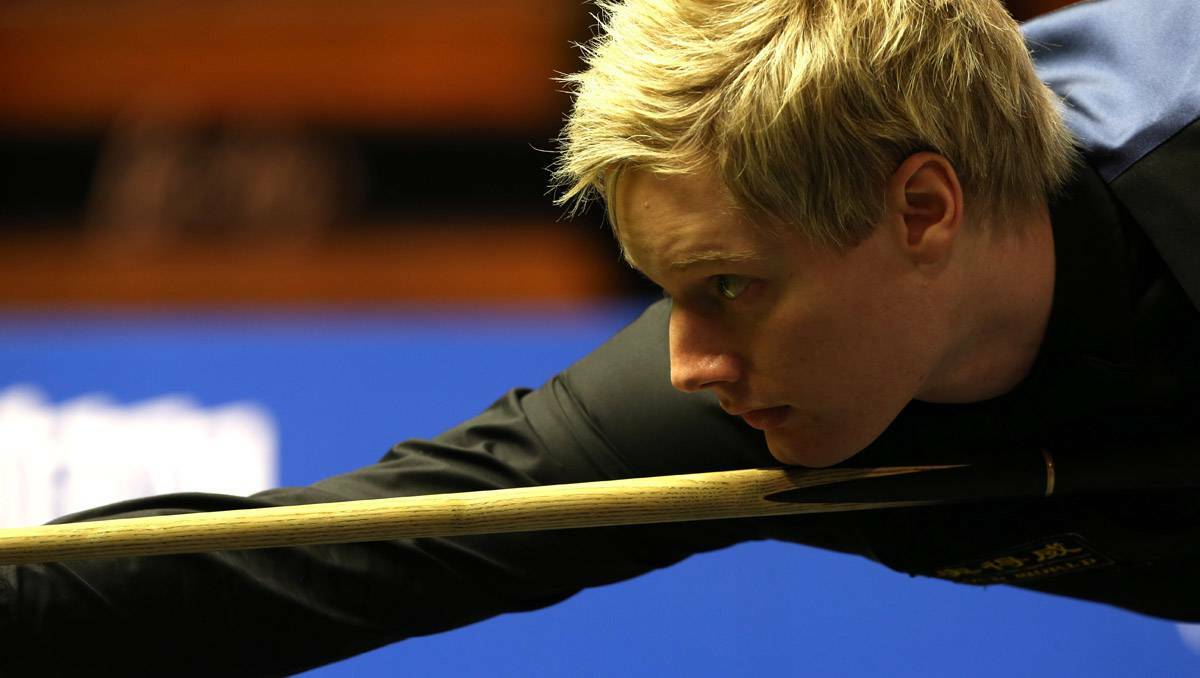 First evenings play Australian Goldfields Open. Neil Robertson playing Marcus Campbell. Picture Peter Weaving.