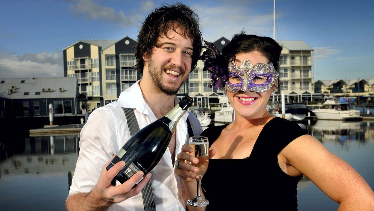 Marcus Hensley and Felicity Shaw raising money for a cocktail party to support children and their families using St Giles services. Picture: The Advocate.
