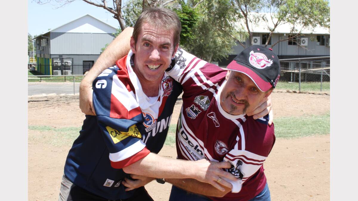Cameron and Jack Gibson will be hoping for a grand final victory on Sunday night when the Roosters and Sea Eagles clash.