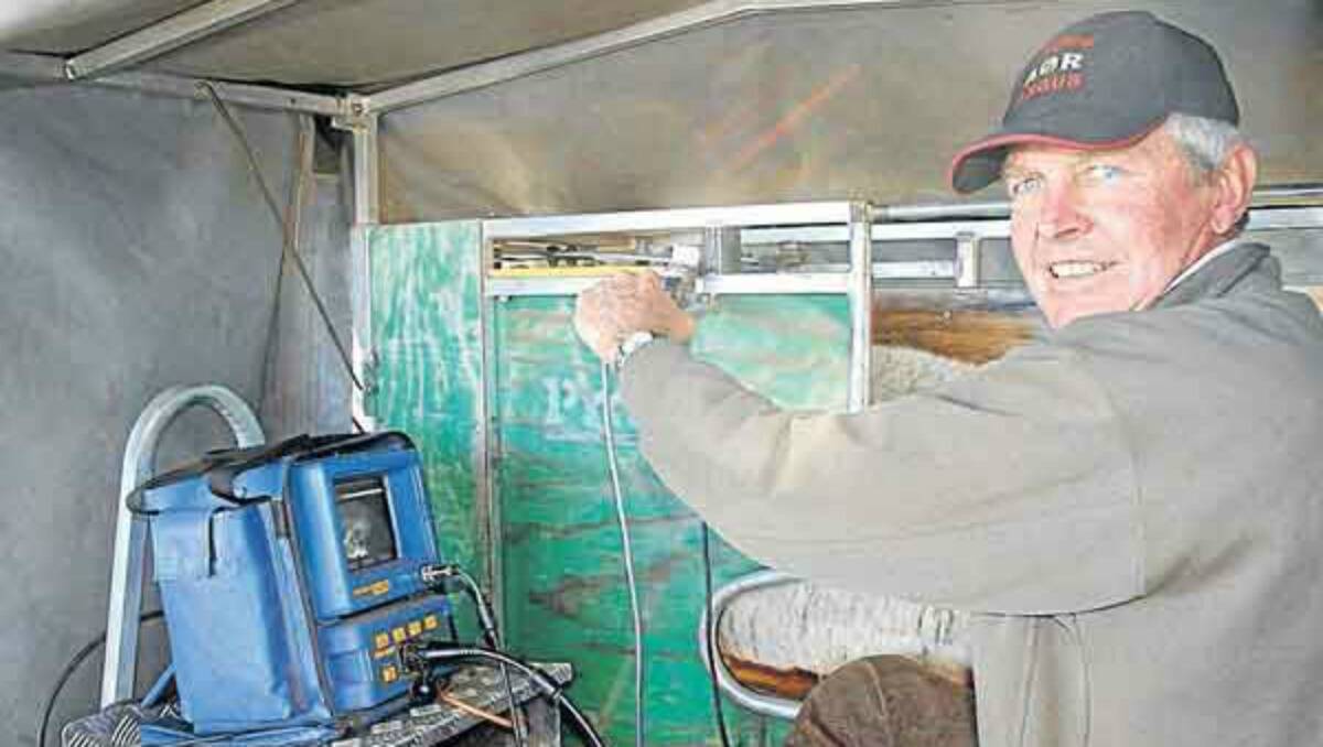 Contract scanner Bill Harris, Uralla, says about a third of his clients have requested their mobs be scanned for multiples in a move seen as an investment for sheep producers.