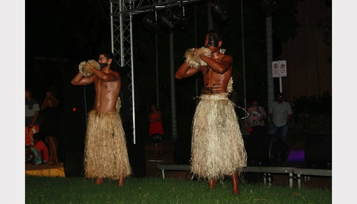 TAKING ITFiji dancers were among the entertainers at the New Year's Eve street party on Monday evening.