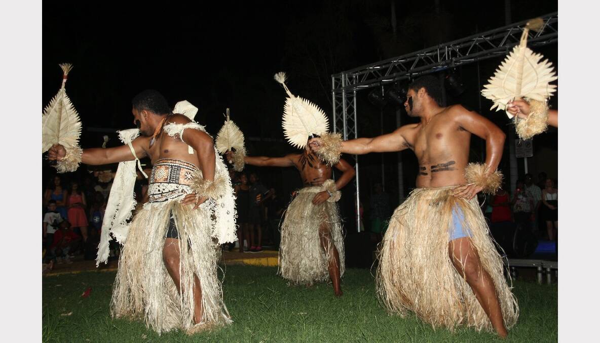 Fiji dancers were among the entertainers at the New Year's Eve street party on Monday evening.