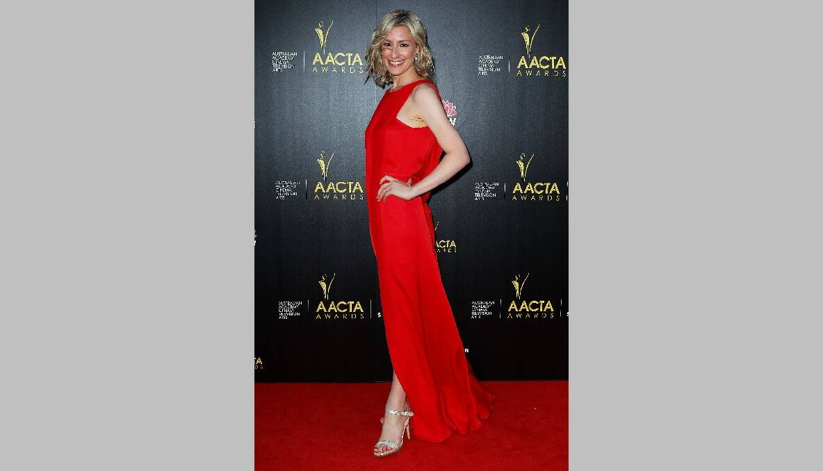 Sybilla Budd arrives at the 2nd Annual AACTA Awards. Photo by Lisa Maree Williams/Getty Images
