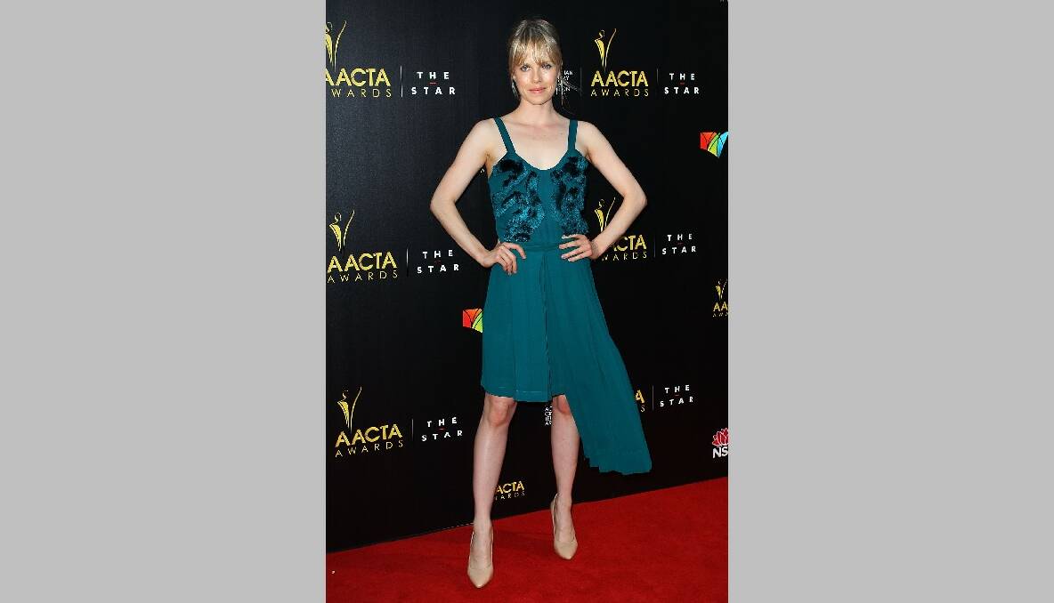 Alyssa McClelland arrives at the 2nd Annual AACTA Awards. Photo by Lisa Maree Williams/Getty Images