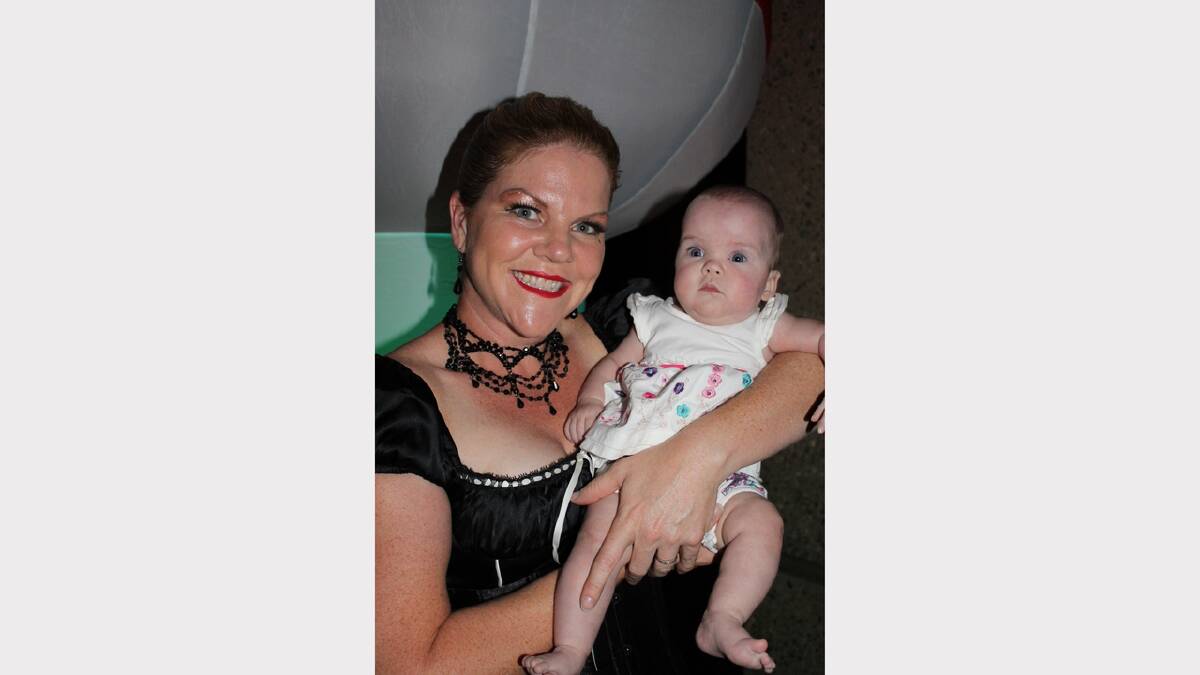 MIGHTY MOLLY: Little Molly Jackman, the baby who stole Mount Isa s heart, with mum Julie.