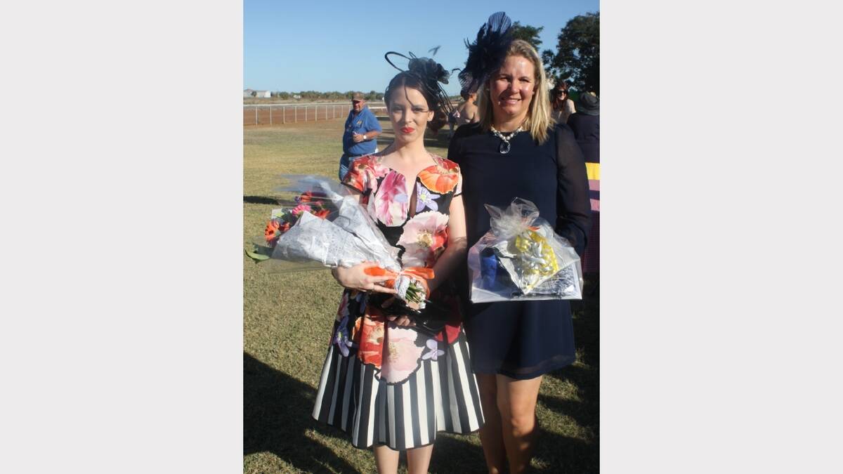 CLASSIC: Fashion on the Field winners Alanah Wines and Brooke Abdy were perfect ladies at the country race day.
