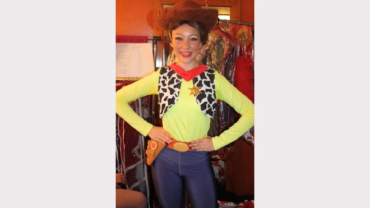 COWBOY: Playing the part of Woody is Shaylee Griffiths.
