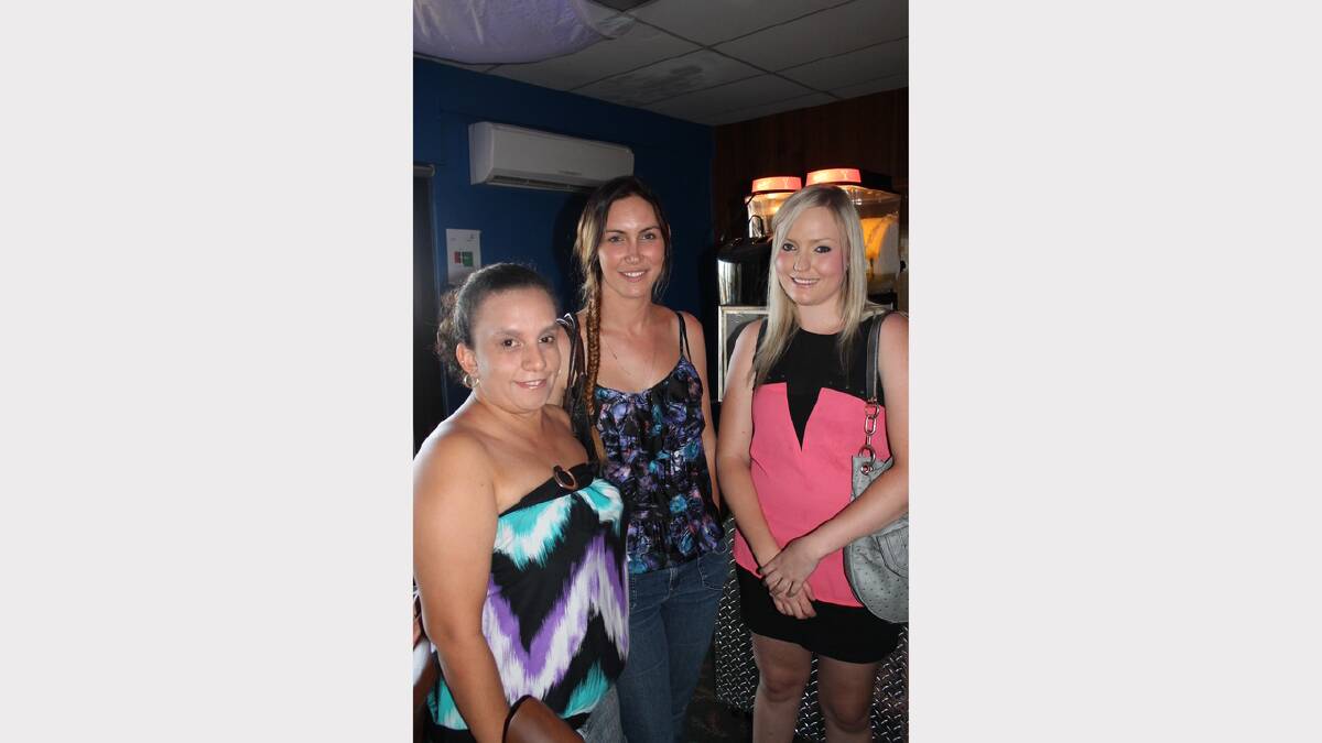 NIGHT OUT: Enjoying some time out are, from left, Kristen Tanna, Teresa Littlemore and Danielle McClintock.