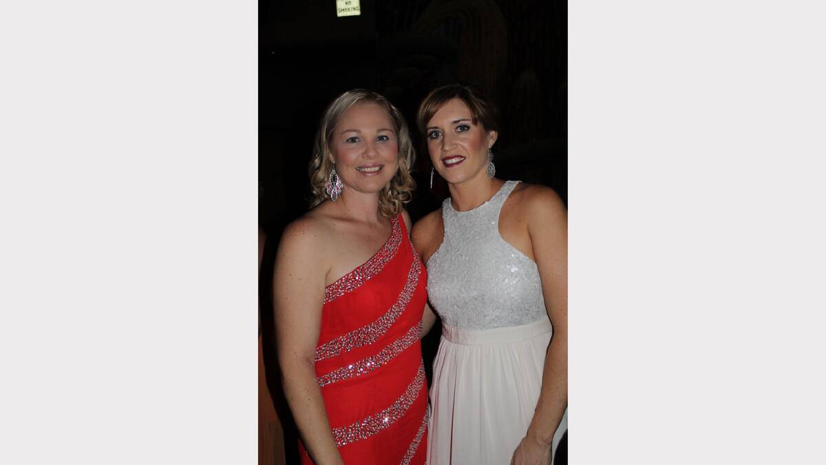 LOVELY LADIES: Megan Crowther, left, with Kate Kyle, who had a hand in the decorations.