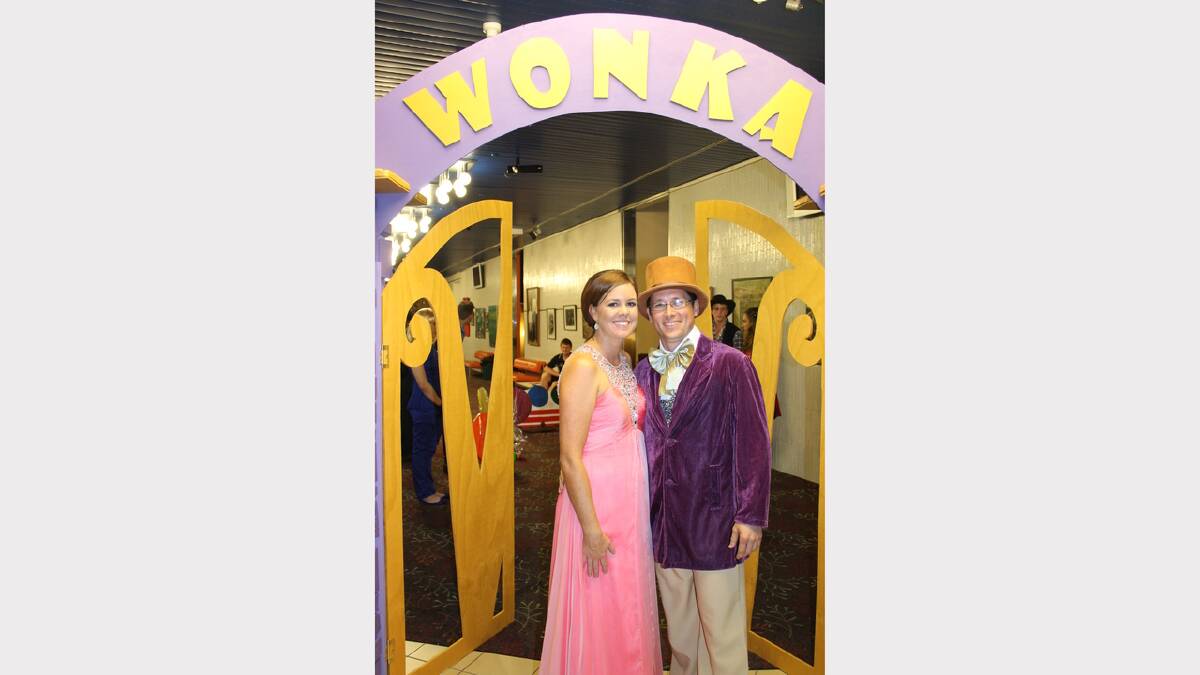 ORGANISERS: Lisa Hurst and Willy Wonka, aka husband Andrew Hurst.