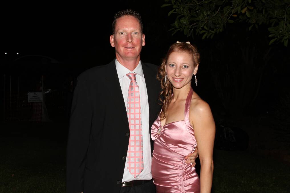 PINK: Todd Chippindall and Bianca Shepherd. 