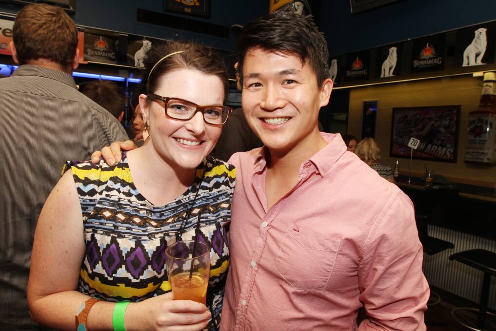 NIGHT OUT: Nicola and Kelvin Nguyen.