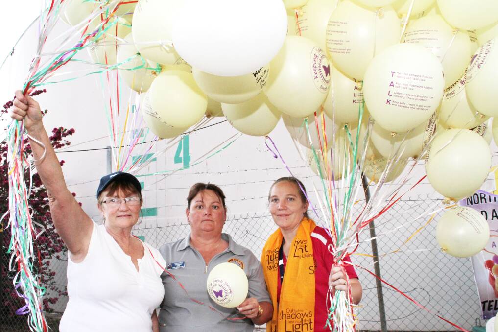 TEAM: Isla Eichmann, Denise Price and Bernadette Wise from North West QLD Action Group 4 Suicide Prevention. 