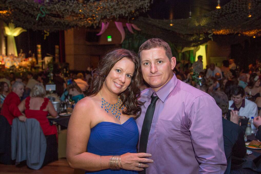 LOVELY COUPLE:  Lyndy and Matt Skea enjoy a night at the ball.