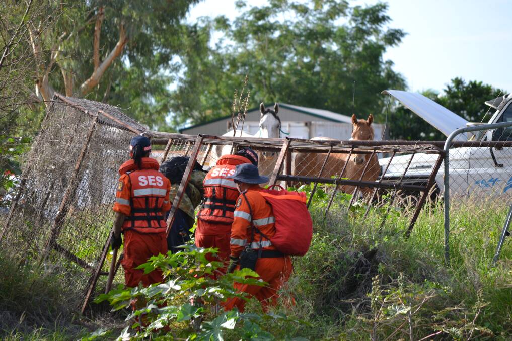 Search continues for missing Mount Isa teenager. SES crews scour a part of Breakaway Creek this morning.