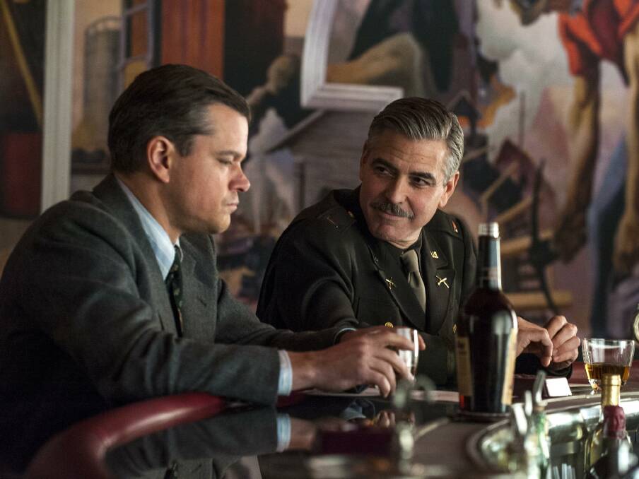George Cooney and Matt Damon in The Monuments Men.