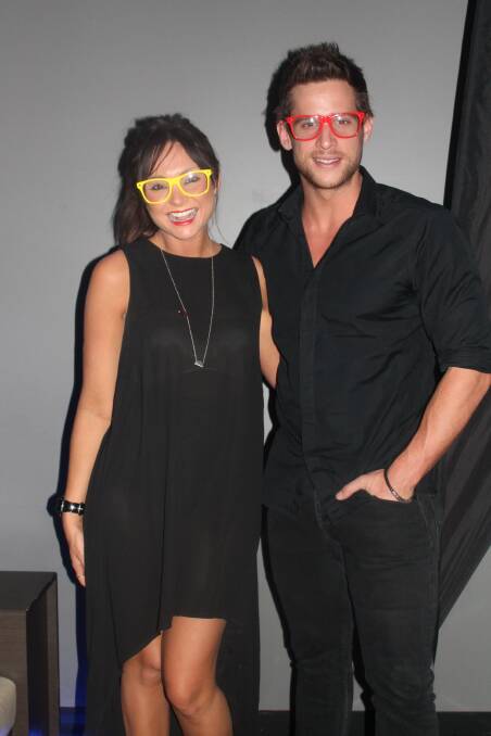 FAMOUS: Marni and Dan Ewing posed for many photos throughout the night.