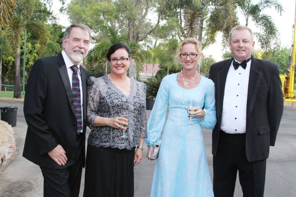 NIGHT OUT: Steve de Kruijff and Alice Clark with Sarah and Jayson Johns.