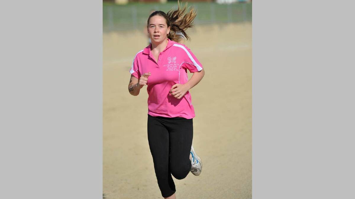 Mother's Day Walk at Wagga Showground ... Emma Boyd, 13. Picture: Michael Frogley