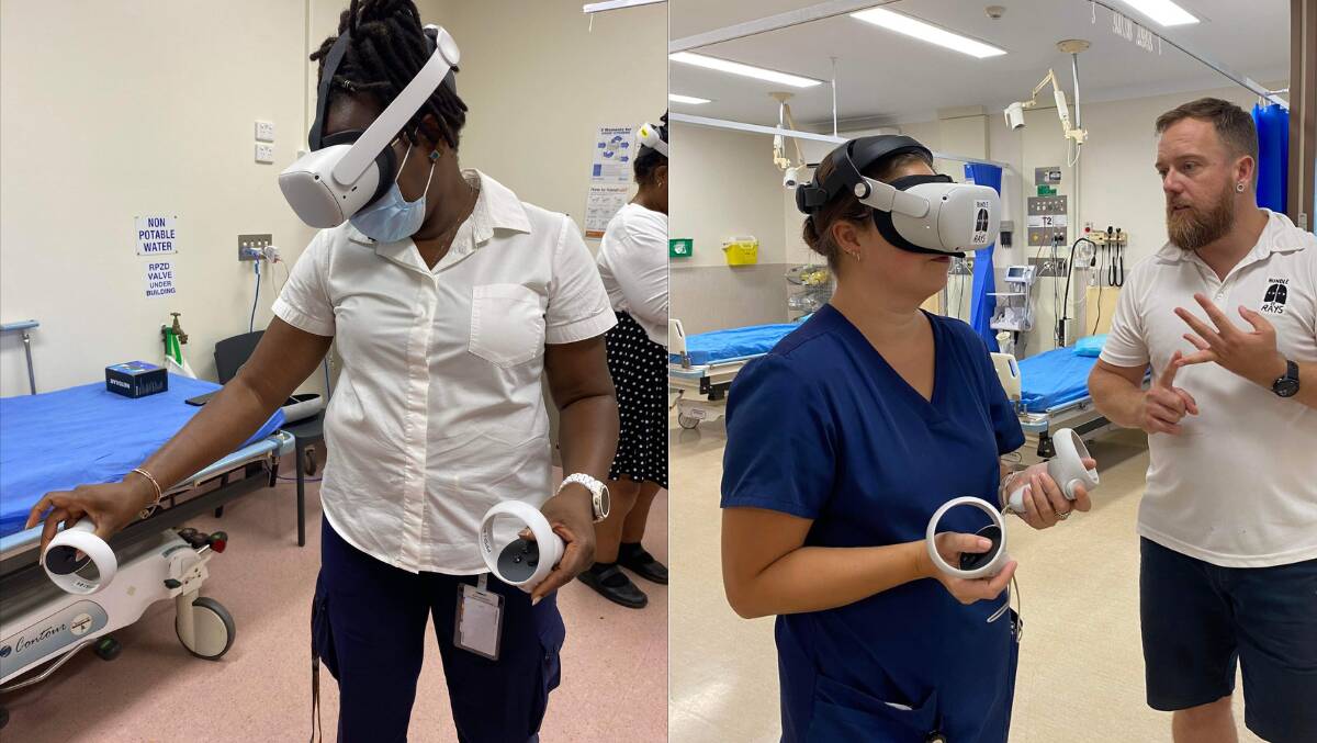 Virtual reality technology will allow staff in remote areas to experience realistic simulation scenarios for training. Pictures supplied.